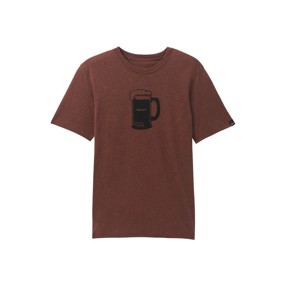 Men's PrAna Beer Belly Journeyman T-Shirt Clove Heather 1 Men's PrAna Beer Belly Journeyman T-Shirt Clove Heather
