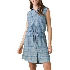 Women's PrAna Sunrise Peak Dress Washed Blue 4 Women's PrAna Sunrise Peak Dress Washed Blue -prAna Sales Shop unnamed file 1040