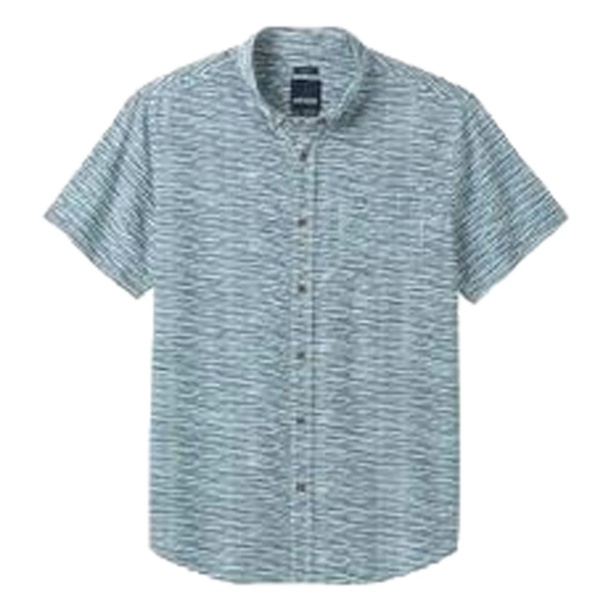 Men's PrAna Zuckerfield Slim Button Up Shirt Nickel 4 Men's PrAna Zuckerfield Slim Button Up Shirt Nickel - Image 4