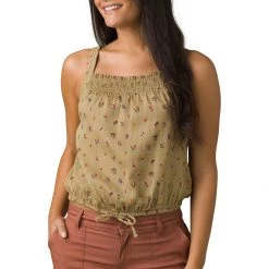 Women's PrAna Womne's Little Palm Cami Tank Top Leapfrog Stripe