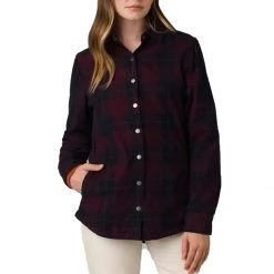 Women's PrAna Porter Park Flannel Shirt Camel -prAna Sales Shop unnamed file 1129