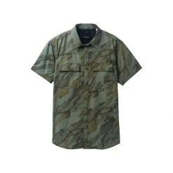 Men's PrAna Sutherlin Button Up Shirt Watercolor Camo