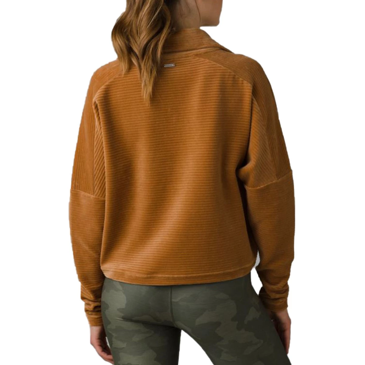 Women's PrAna Escambia Half Zip Camel 3 Women's PrAna Escambia Half Zip Camel - Image 3