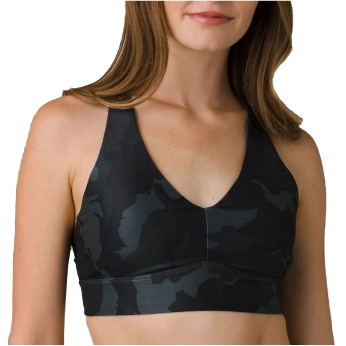 Women's PrAna Layna Sports Bra Morning Glory Dune 4 Women's PrAna Layna Sports Bra Morning Glory Dune - Image 4