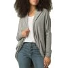 Women's PrAna Foundation Munra Wrap Cardigan Grey Heather