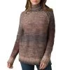 Women's PrAna Autumn Rein Tunic Sweater Charcoal Multi