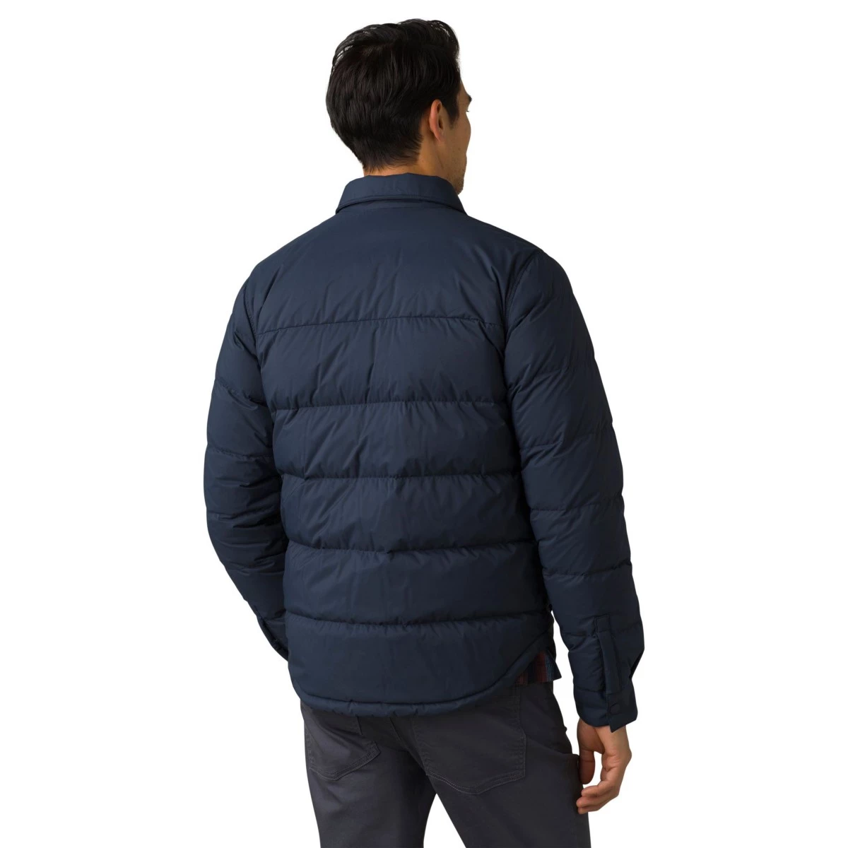 Men's PrAna Pinchot Shirt Jacket Black Olive Heather 2 Men's PrAna Pinchot Shirt Jacket Black Olive Heather - Image 2