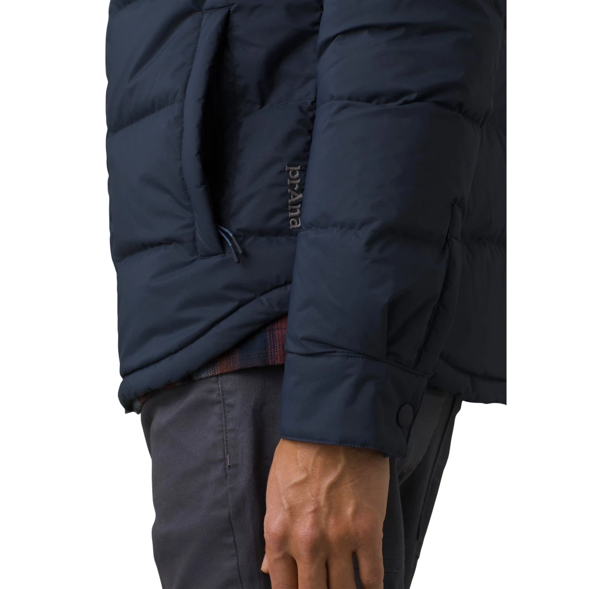 Men's PrAna Pinchot Shirt Jacket Black Olive Heather 4 Men's PrAna Pinchot Shirt Jacket Black Olive Heather - Image 4