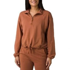 Women's PrAna Calimero 1/2 Zip Gravel