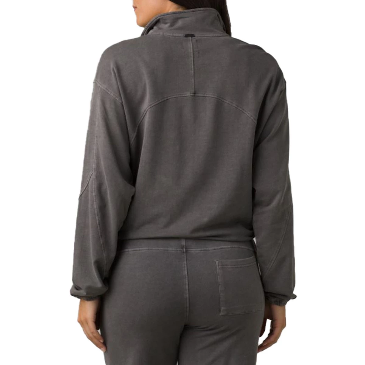 Women's PrAna Calimero 1/2 Zip Gravel 4 Women's PrAna Calimero 1/2 Zip Gravel - Image 4