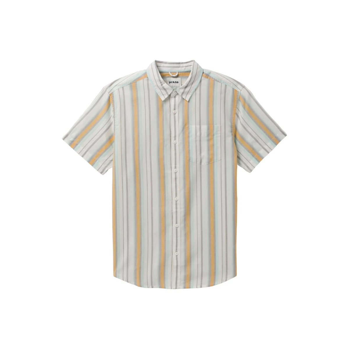 Men's PrAna Groveland Slim Fit Button Up Shirt Sweet Grass 1 Men's PrAna Groveland Slim Fit Button Up Shirt Sweet Grass