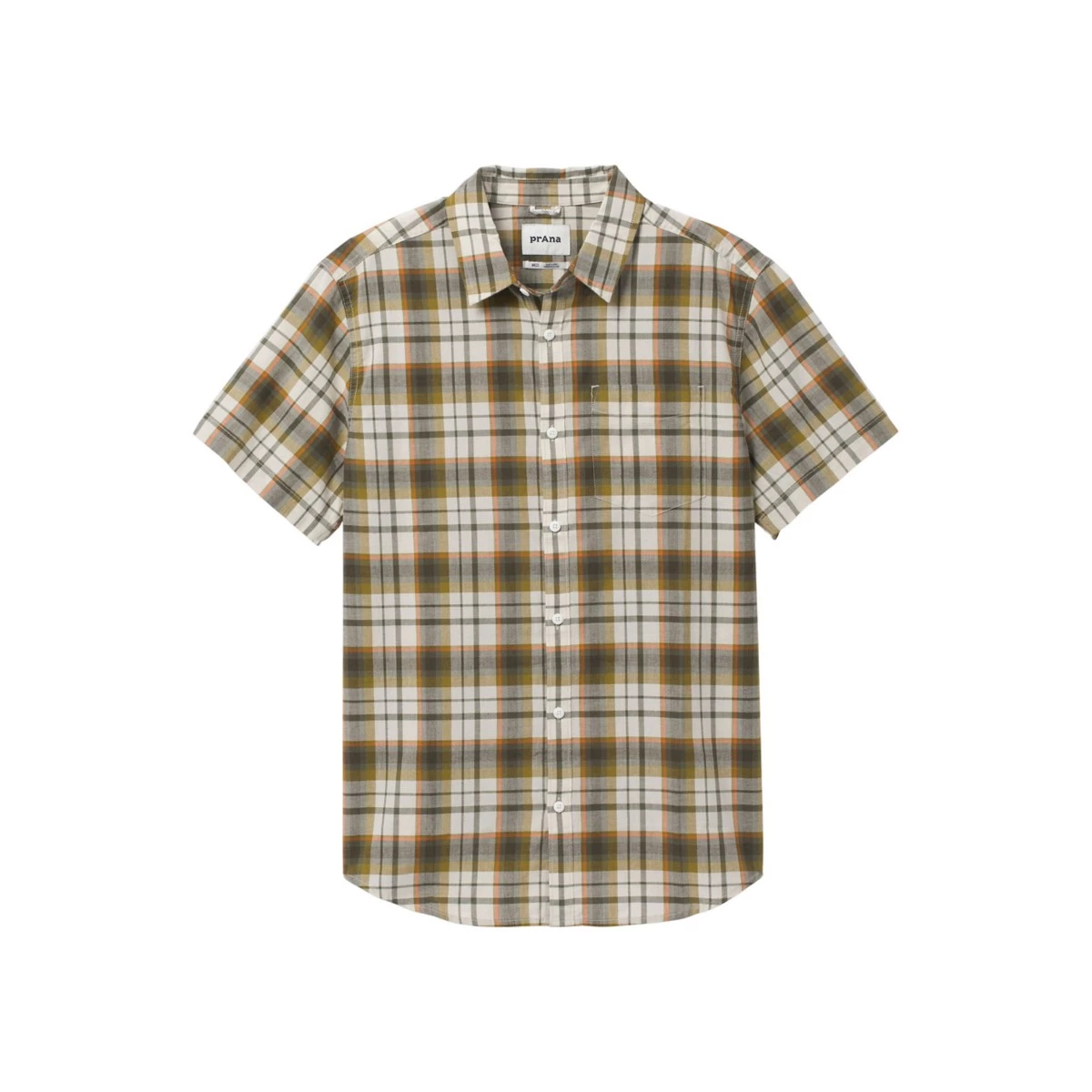 Men's PrAna Groveland Slim Fit Button Up Shirt Sweet Grass 4 Men's PrAna Groveland Slim Fit Button Up Shirt Sweet Grass - Image 4