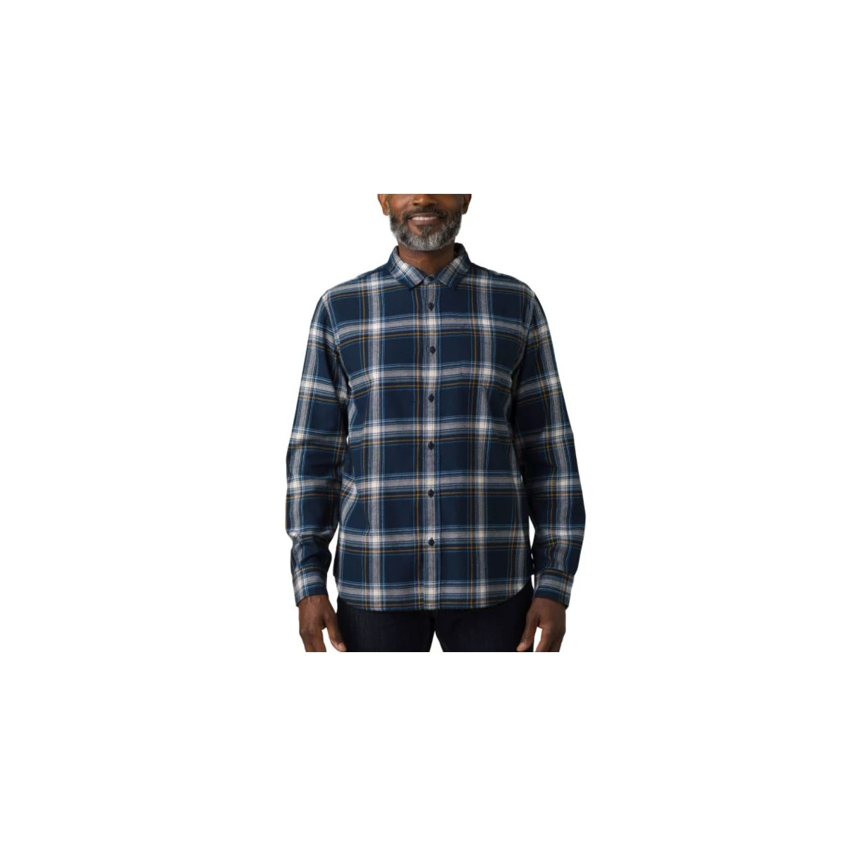 Men's PrAna Los Feliz Flannel Shirt Sage 3 Men's PrAna Los Feliz Flannel Shirt Sage - Image 3