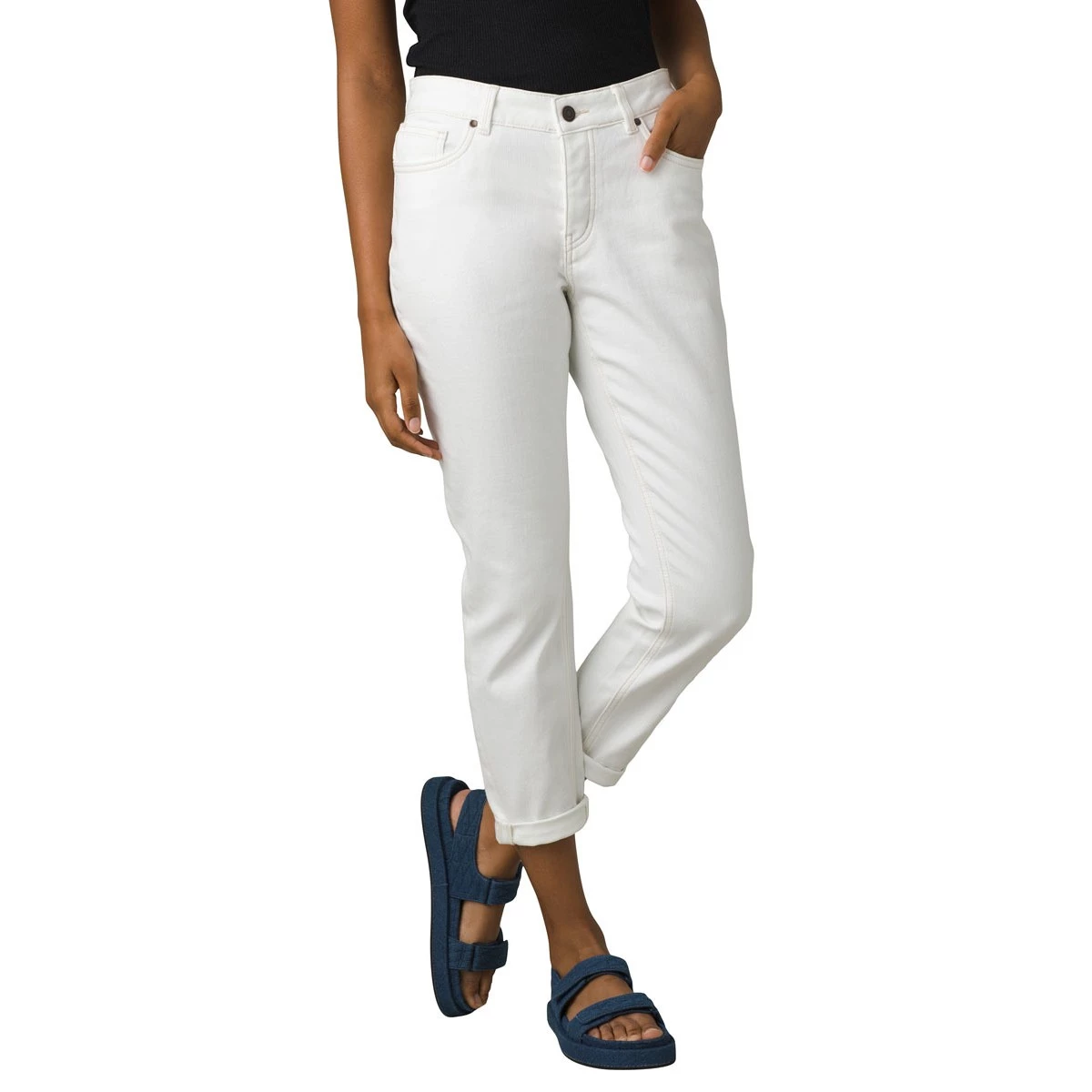 Women's PrAna Buxton Slim Fit Straight Jeans Deep Blue 1 Women's PrAna Buxton Slim Fit Straight Jeans Deep Blue