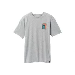 Men's PrAna Torreys Peak T-Shirt Medium Heather Grey