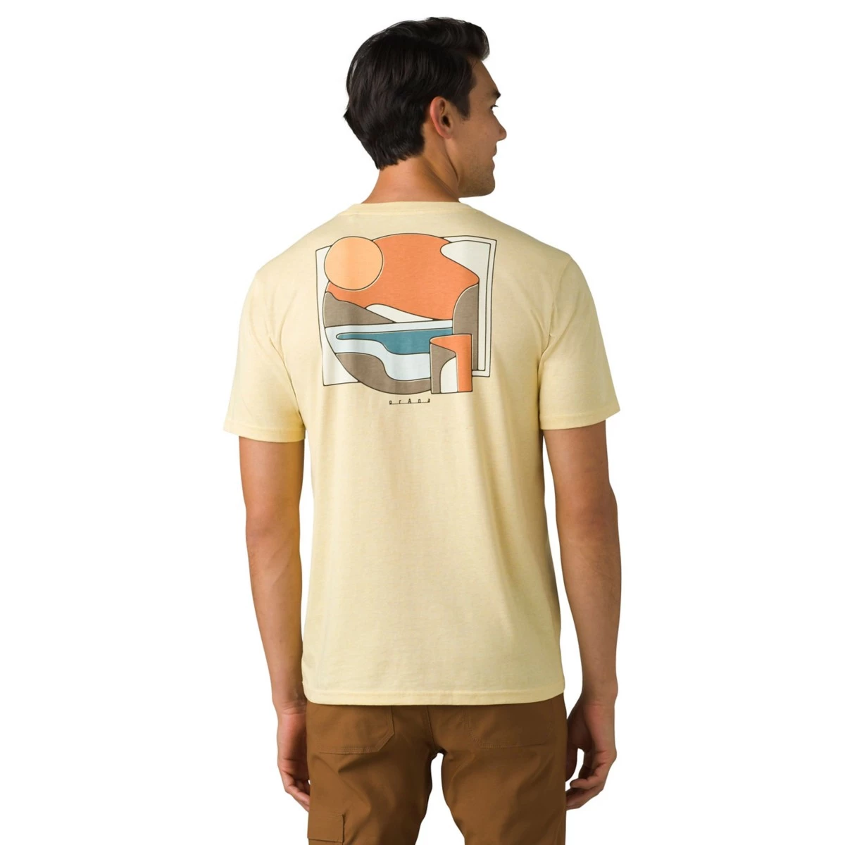 Men's PrAna Torreys Peak T-Shirt Medium Heather Grey 5 Men's PrAna Torreys Peak T-Shirt Medium Heather Grey - Image 5