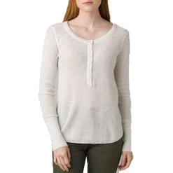 Women's PrAna Milani Henley Shirt Snowflake