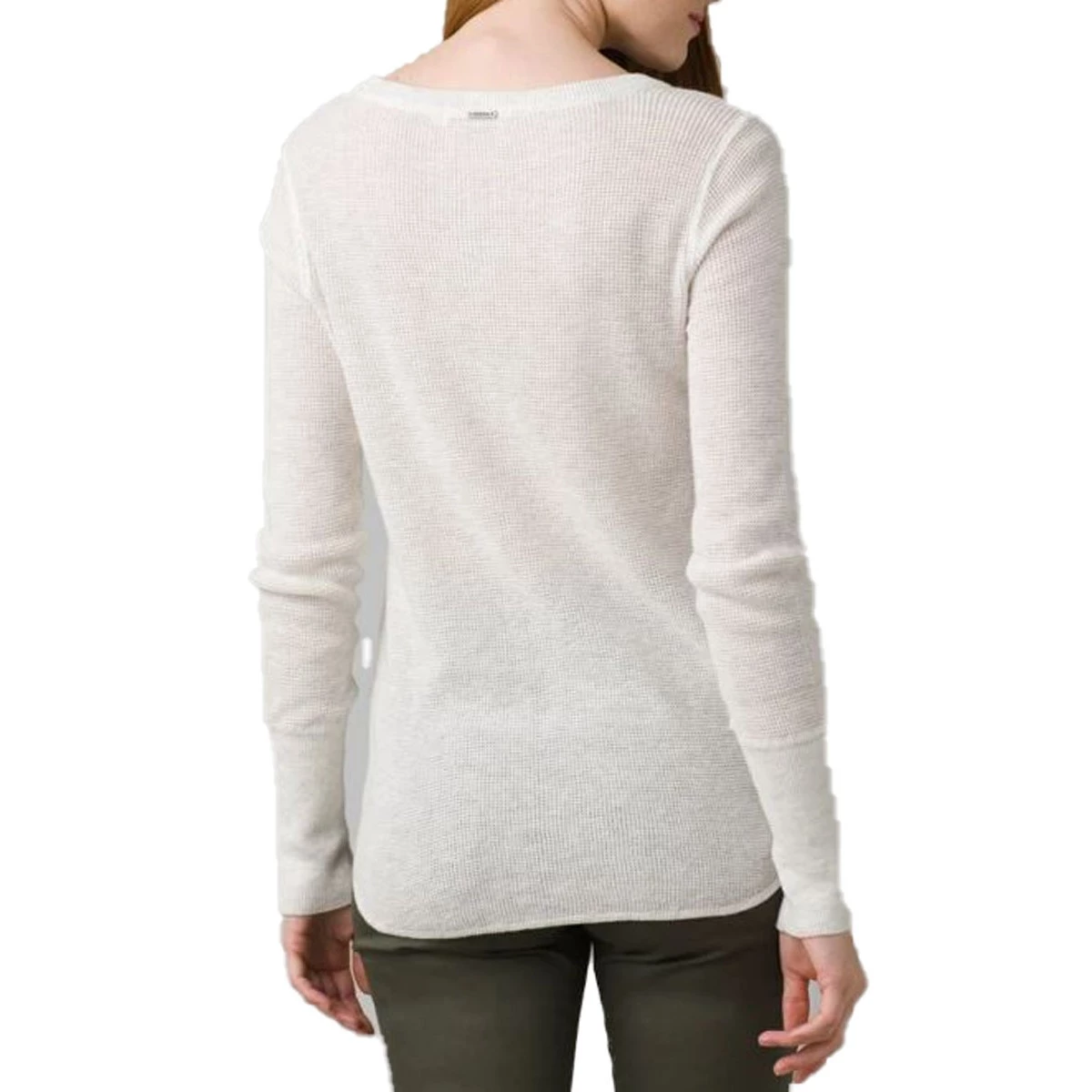 Women's PrAna Milani Henley Shirt Snowflake 3 Women's PrAna Milani Henley Shirt Snowflake - Image 3