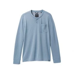 Men's PrAna Sol Defender Henley Shirt Sea Mist