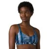 Women's PrAna Marina D-Cup Bikini Top Black Springtime