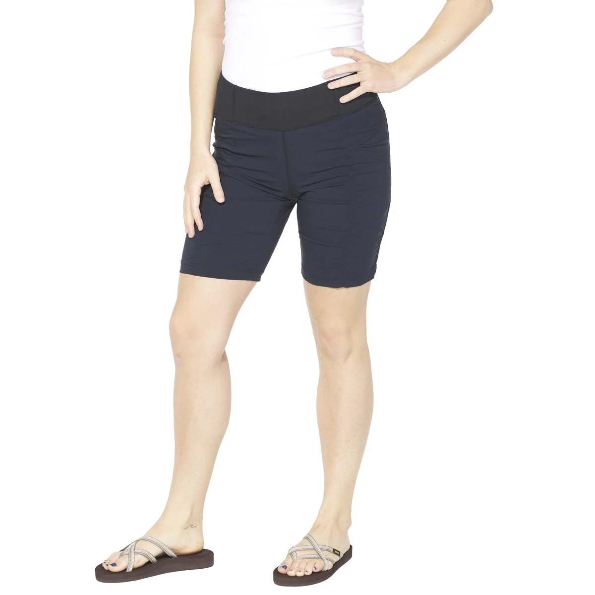 Women's PrAna Koen Flat-Front Shorts Black 1 Women's PrAna Koen Flat-Front Shorts Black