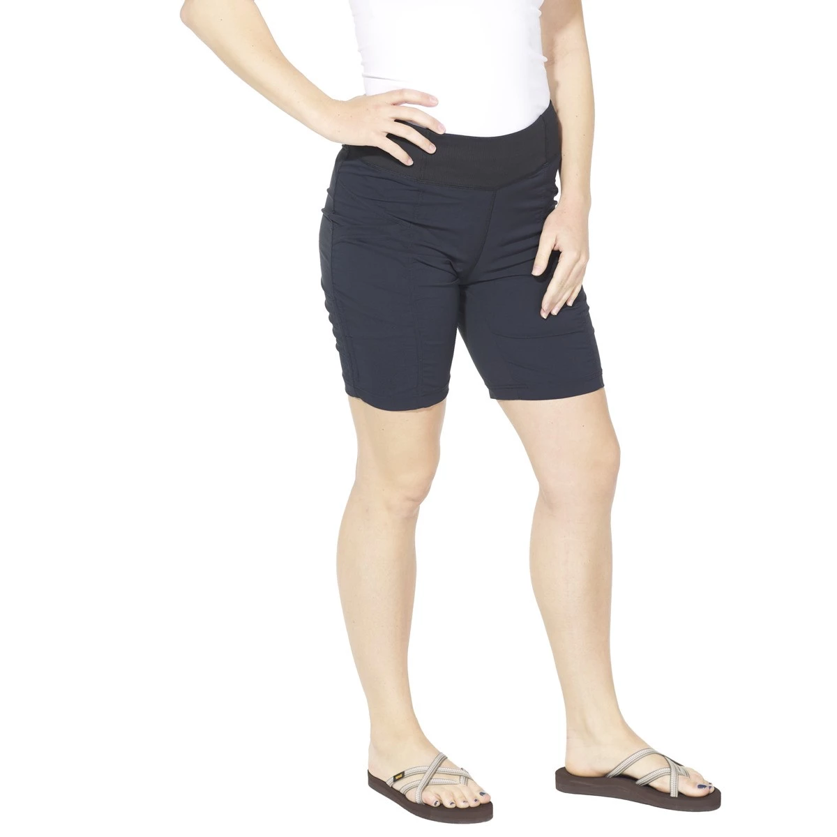 Women's PrAna Koen Flat-Front Shorts Black 2 Women's PrAna Koen Flat-Front Shorts Black - Image 2