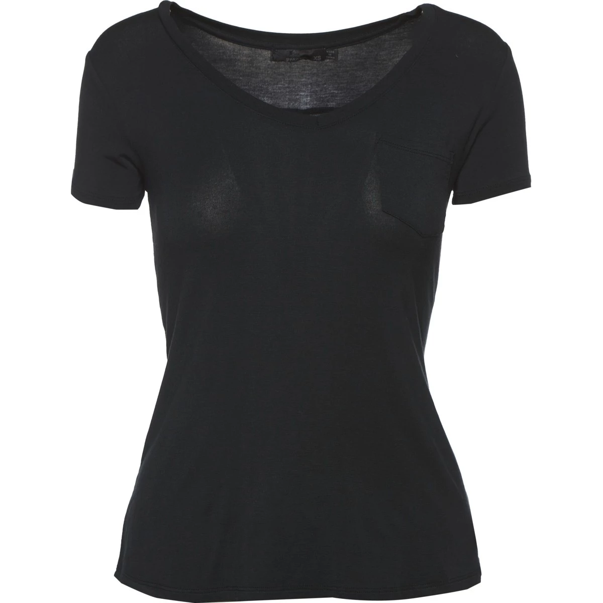 Women's PrAna Foundation Short Sleeve V-Neck Morning Glory Stripe 2 Women's PrAna Foundation Short Sleeve V-Neck Morning Glory Stripe - Image 2