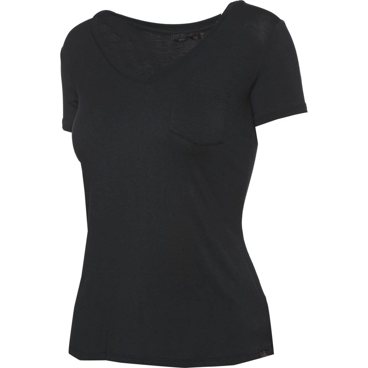 Women's PrAna Foundation Short Sleeve V-Neck Morning Glory Stripe 3 Women's PrAna Foundation Short Sleeve V-Neck Morning Glory Stripe - Image 3