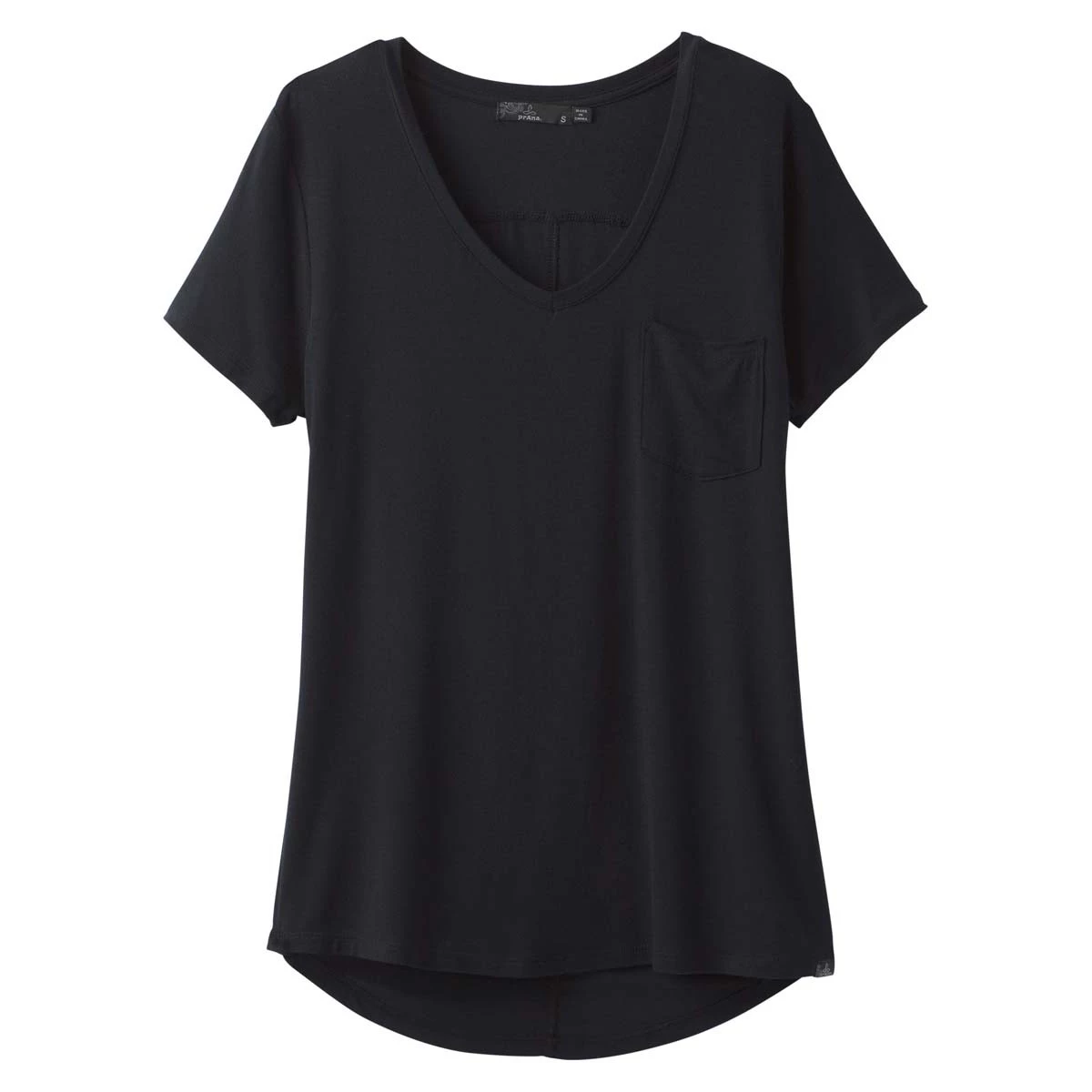 Women's PrAna Foundation Short Sleeve V-Neck Morning Glory Stripe 8 Women's PrAna Foundation Short Sleeve V-Neck Morning Glory Stripe - Image 8