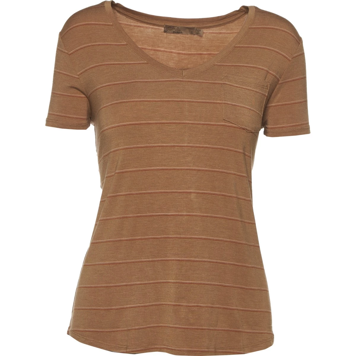 Women's PrAna Foundation Short Sleeve V-Neck Morning Glory Stripe 9 Women's PrAna Foundation Short Sleeve V-Neck Morning Glory Stripe - Image 9