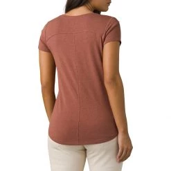 Women's PrAna Foundation Short Sleeve V-Neck Morning Glory Stripe 29 Women's PrAna Foundation Short Sleeve V-Neck Morning Glory Stripe -prAna Sales Shop unnamed file 213