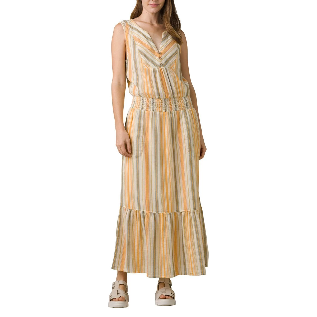 Women's PrAna California Dreaming Dress Leapfrog Stripe 5 Women's PrAna California Dreaming Dress Leapfrog Stripe - Image 5