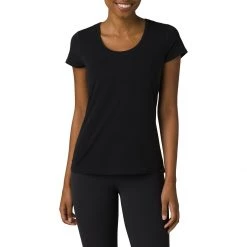 Women's PrAna Starlight Short Sleeve Shirt Black -prAna Sales Shop unnamed file 285