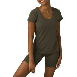 Women's PrAna Starlight Short Sleeve Shirt Black -prAna Sales Shop unnamed file 286