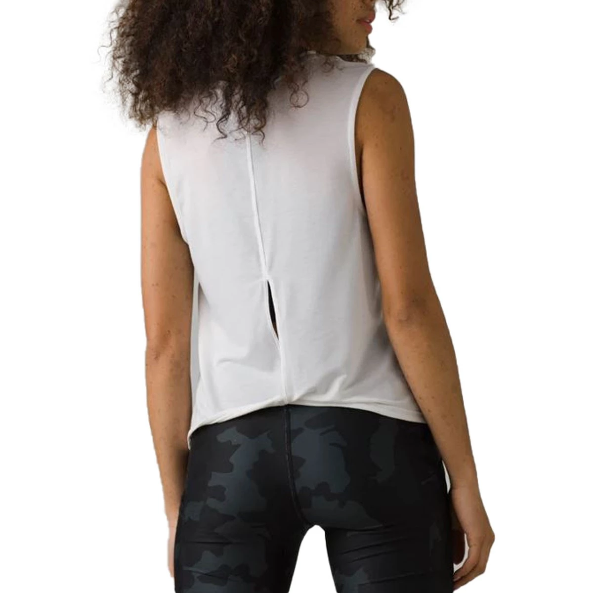 Women's PrAna Rogue Tank Top White 4 Women's PrAna Rogue Tank Top White - Image 4