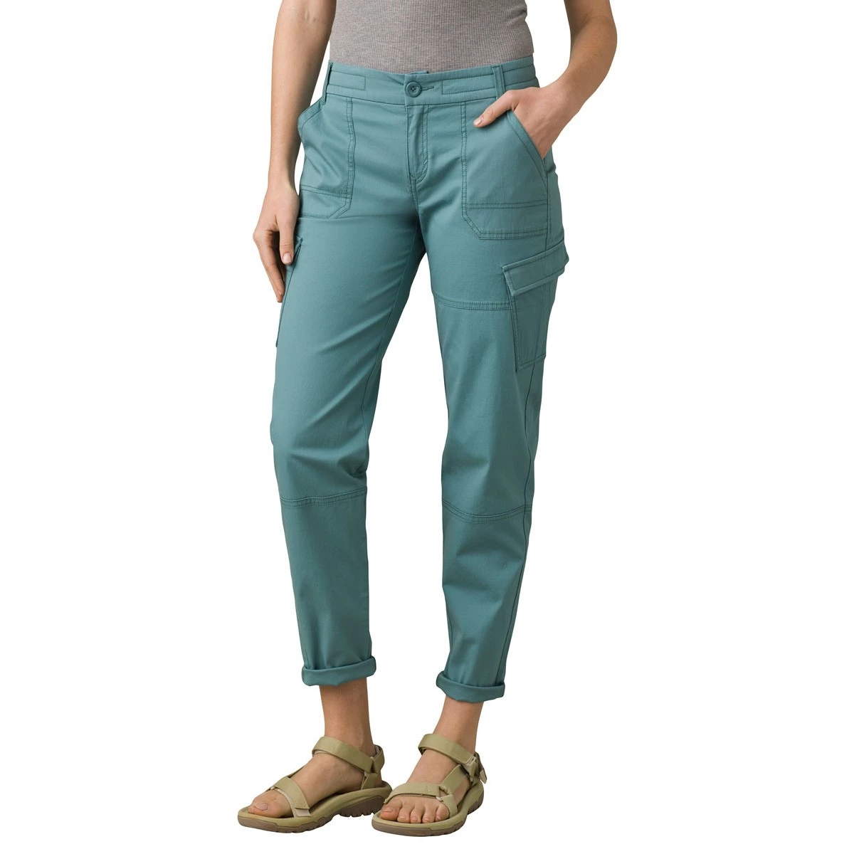 Women's PrAna Elle Cargo Pants Shoreline 2 Women's PrAna Elle Cargo Pants Shoreline - Image 2