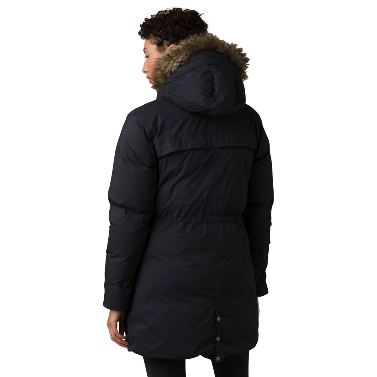Women's PrAna Sayama Long Jacket Black 4 Women's PrAna Sayama Long Jacket Black - Image 4