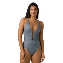 Women's PrAna La Plata One-Piece Black Petals