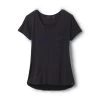 Women's PrAna Foundation Short Sleeve V-Neck T-Shirt Black