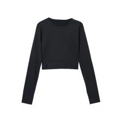 Women's PrAna Seleina Swim Top Rashguard Black