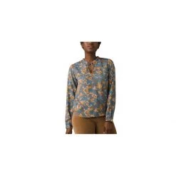 Women's PrAna Wild At Heart Shirt Danish Blue Wildflower