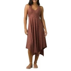 Women's PrAna Saxon Dress Grey Blue Pebbles