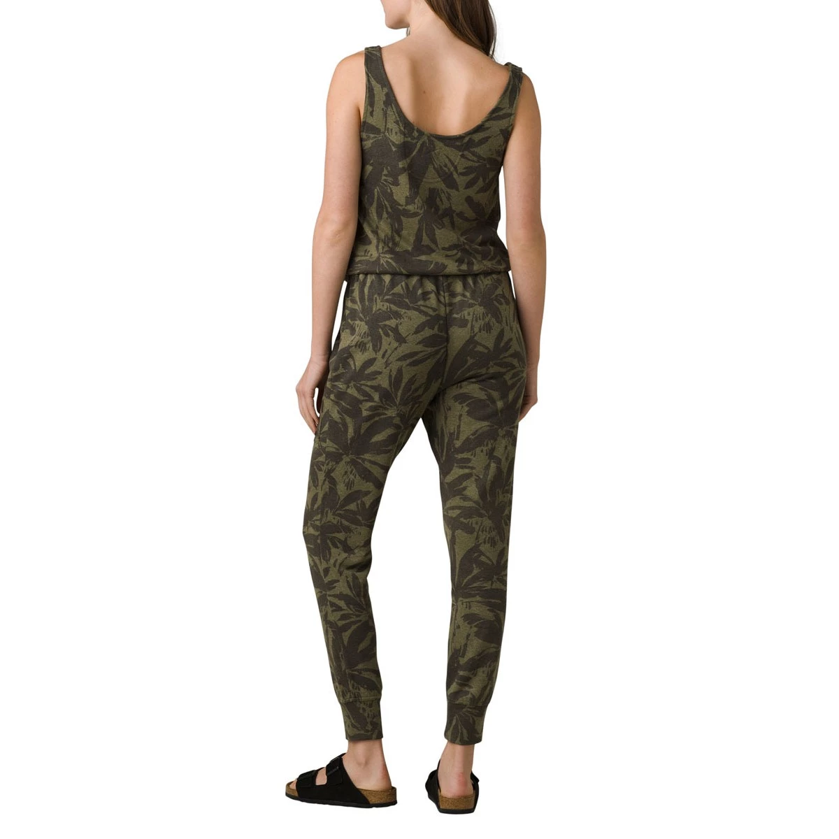 Women's PrAna Cozy Up Jumpsuit Cargo Palms 2 Women's PrAna Cozy Up Jumpsuit Cargo Palms - Image 2