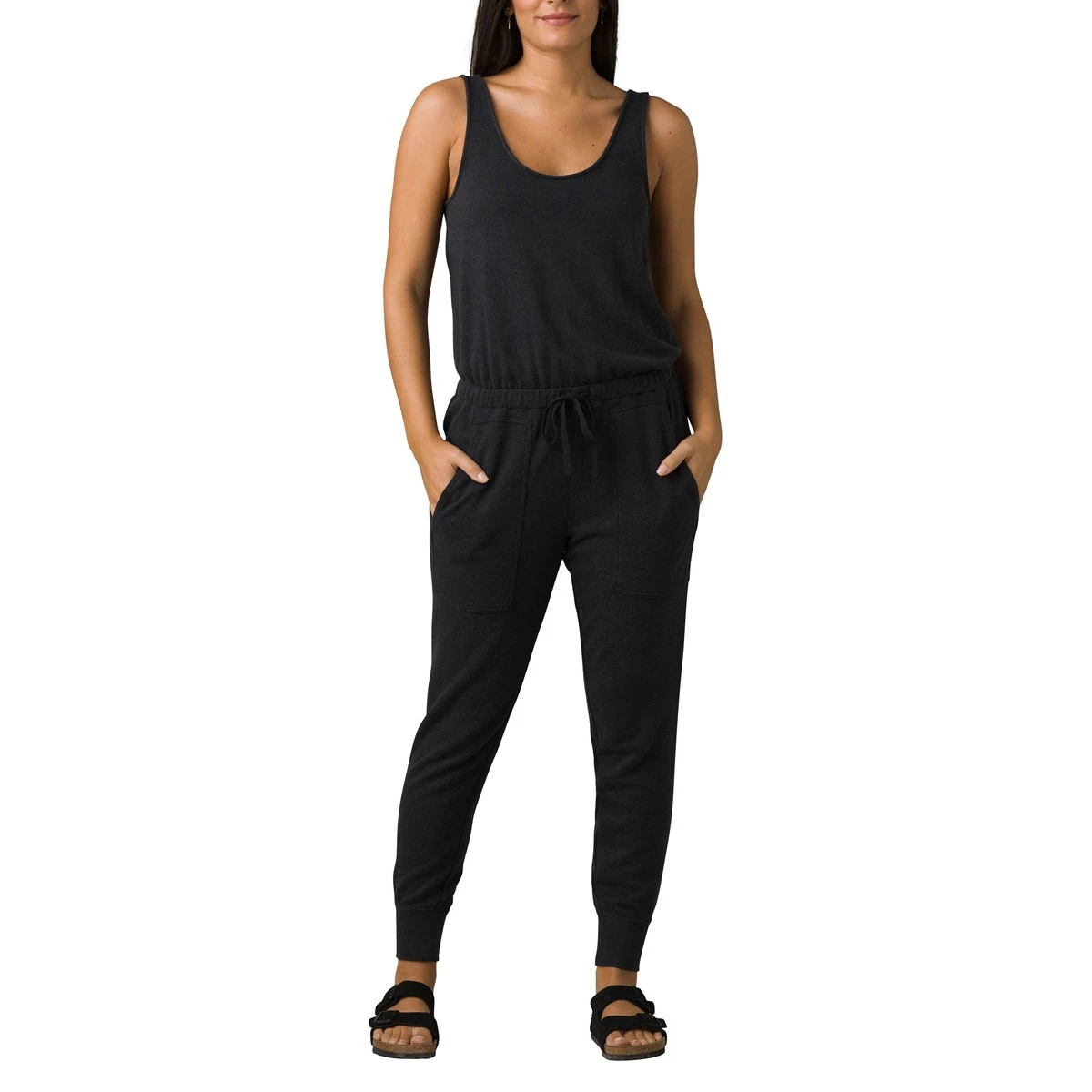 Women's PrAna Cozy Up Jumpsuit Cargo Palms 3 Women's PrAna Cozy Up Jumpsuit Cargo Palms - Image 3
