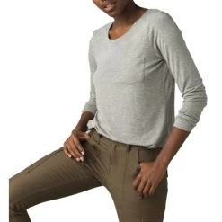 Women's PrAna Foundation Long Sleeve Crew Black -prAna Sales Shop unnamed file 873