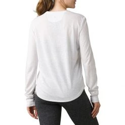 Women's PrAna Cozy Up Long Sleeve T-Shirt White