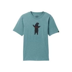 Men's PrAna Bear Squeeze Journeyman T-Shirt Charcoal Heather